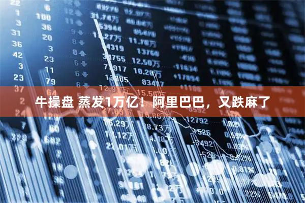 牛操盘 蒸发1万亿！阿里巴巴，又跌麻了