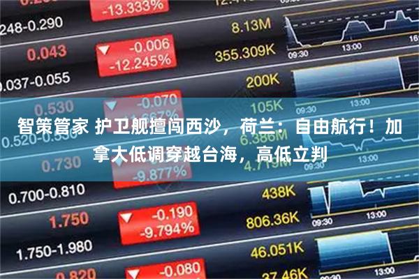 智策管家 护卫舰擅闯西沙，荷兰：自由航行！加拿大低调穿越台海，高低立判